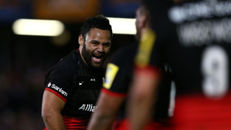 Saracens' Billy Vunipola was a constant carrying threat