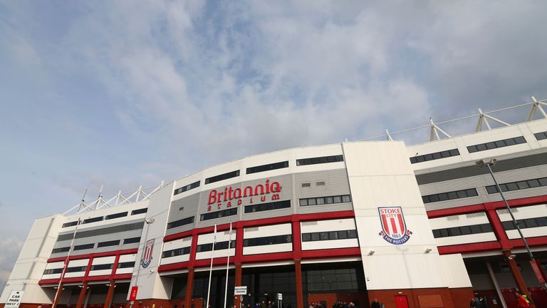A general view of the Britannia Stadium prior to the Barclays Premier League match between Stoke City and Aston Villa