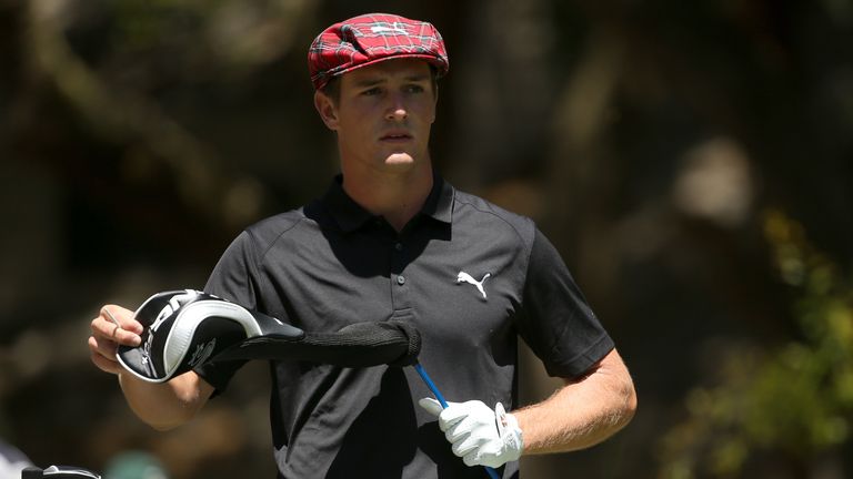 Bryson DeChambeau looks on from the second tee during the third round of the 2016 RBC Heritage at Harbour Town Golf Lin