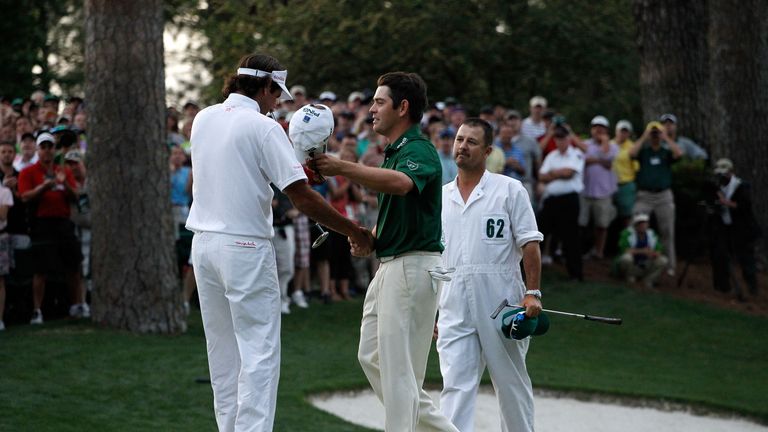 Bubba Watson came through his play-off to win the 2012 Masters