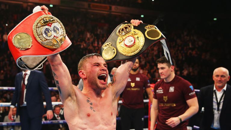 Frampton beat Scott Quigg for two Super-Bantamweight titles earlier this year
