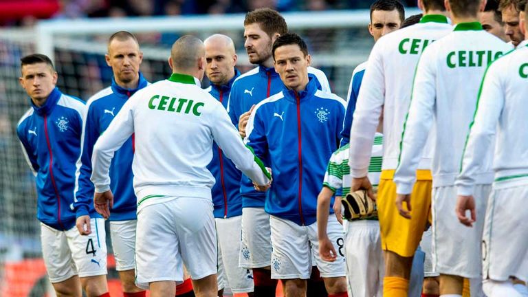 Celtic v Rangers League Cup semi-final pre-match  2015