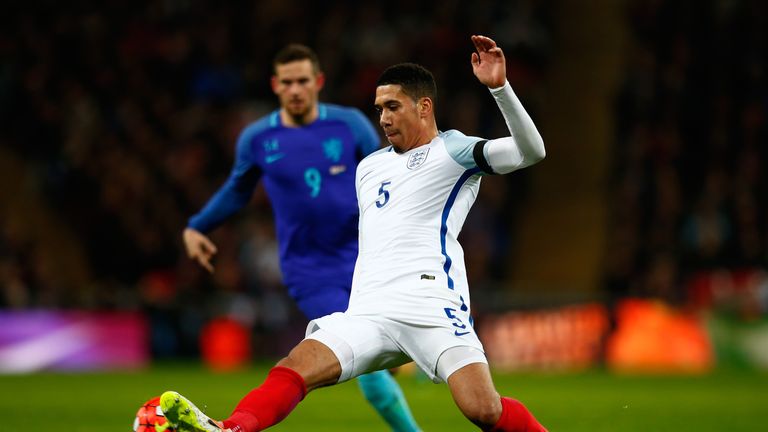 Chris Smalling is first-choice centre-half for England