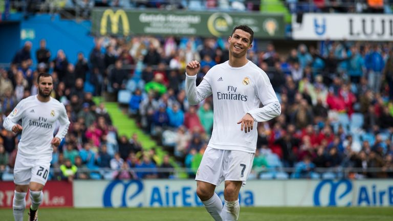Cristiano Ronaldo has scored 13 goals in his last 10 matches for Real Madrid