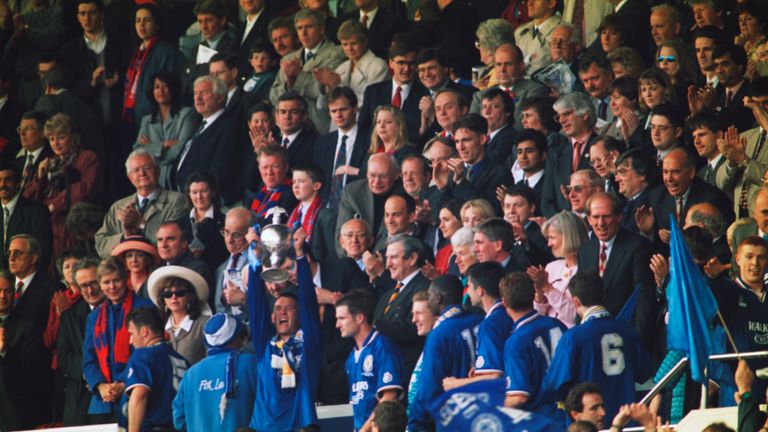 A 2nd Division play-off between Crystal Palace and Leicester, 25th May 1996. Leicester won 1-2. (Photo by Ross Kinnaird/Getty Images)