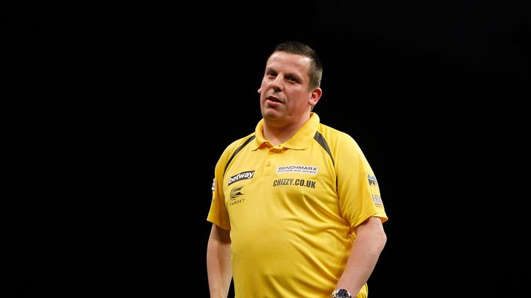 Dave Chisnall suffers relegation on Judgement Night (Pic: Lawrence Lustig)