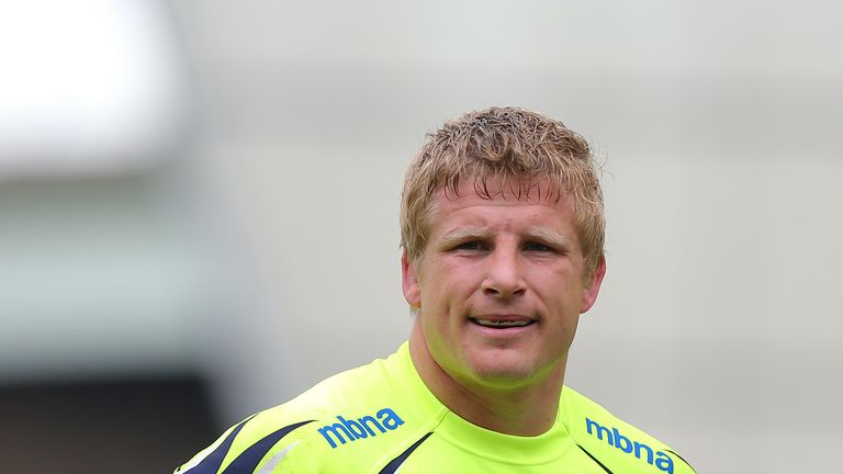 David Seymour of Sale Sharks during the Aviva Premiership match between Sale Sharks and Newcastle Falcons at the AJ Bell Stadium