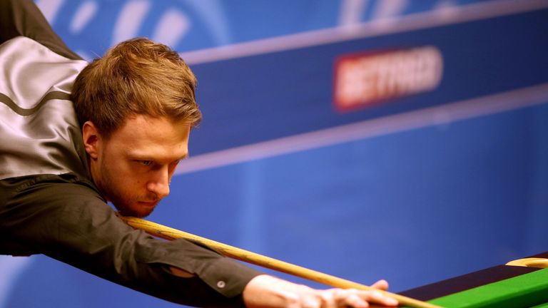 Judd Trump during day nine of the Betfred Snooker World Championship