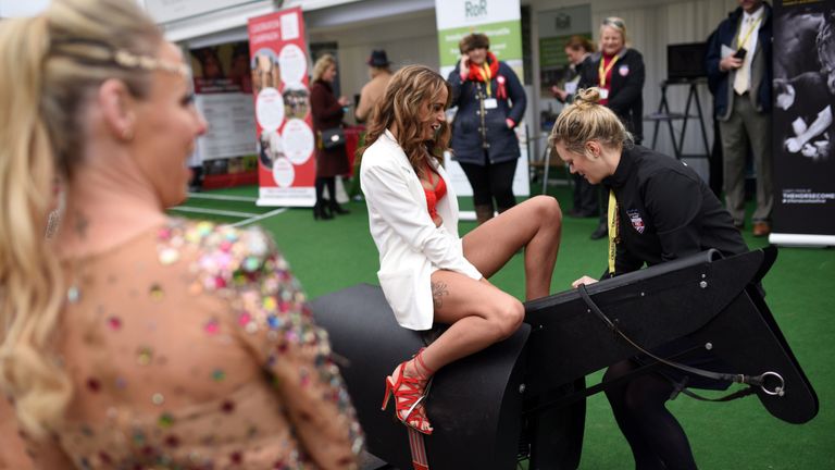 Racegoers attend Ladies Day