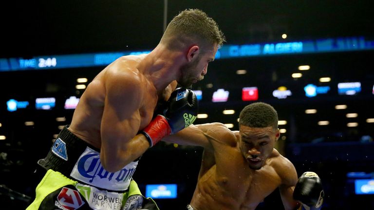 Errol Spence Jr. and Chris Algieri 