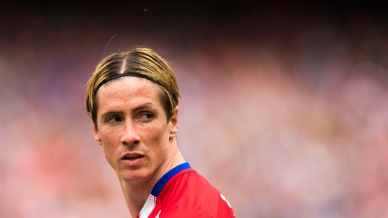 MADRID, SPAIN - APRIL 02: Fernando Torres of Atletico de Madrid looks on during the La Liga match between Club Atletico de Madrid and Real Betis Balompie a