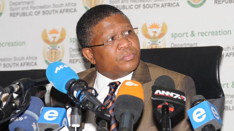 South Africa Minister of Sport Fikile Mbalula