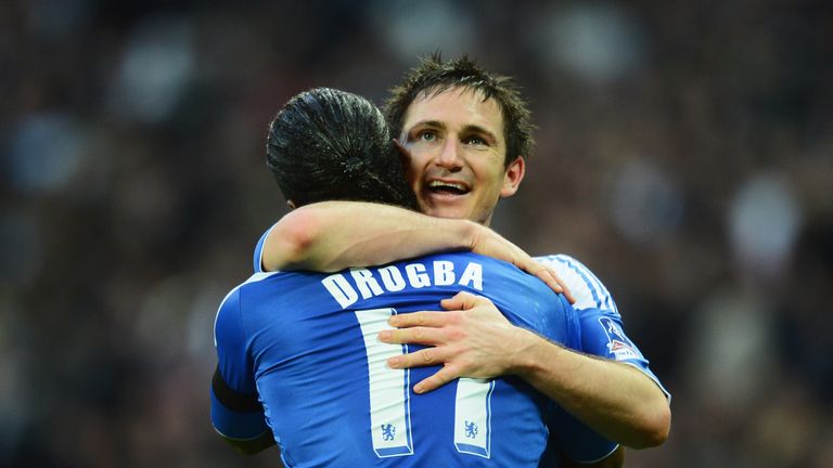 Lampard and Drogba enjoyed great success as teammates at Chelsea