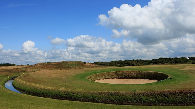 A general view of the 9th green at Dundonald Links back in 2009