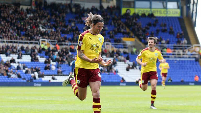 Burnley’s George Boyd celebrates 