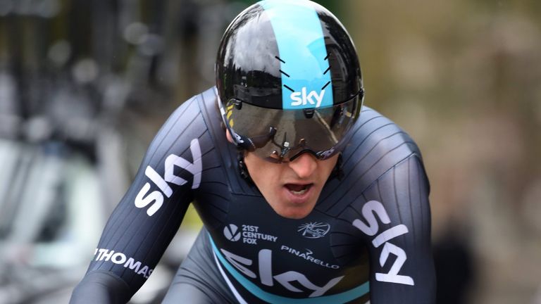 Geraint Thomas in the Prologue TT of the 2016 Tour de Romandie