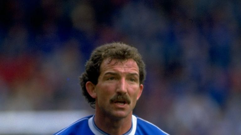 Graeme Souness of Rangers in action during the Scottish Division One match against Aberdeen