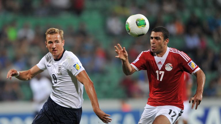 Harry Kane in action against Egypt during the U20 World Cup in 2013