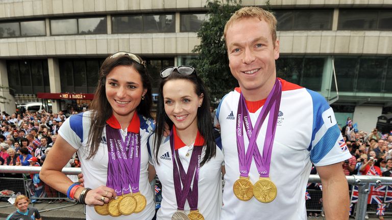 GB cyclists Sarah Storey, Victoria Pendleton and Sir Chris Hoy had a stunning London Olympics