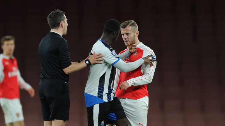 Wilshere clashed with Henri Saivet during Friday's match