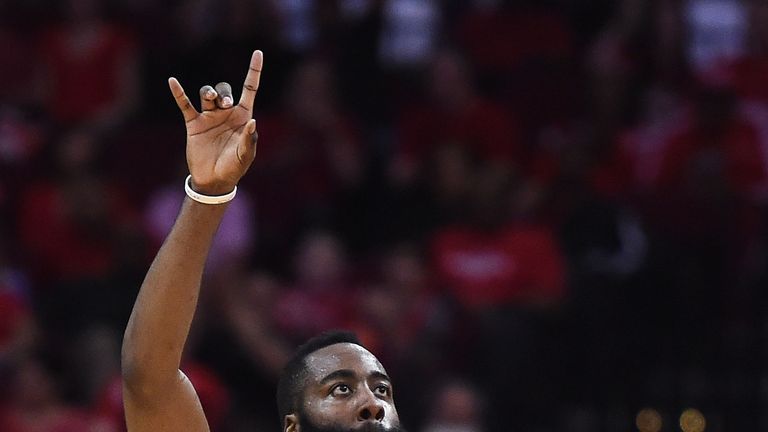 James Harden #13 of the Houston Rockets