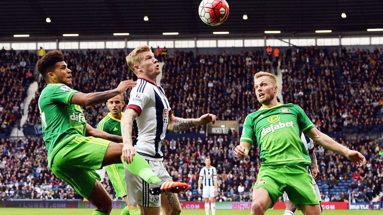 Action from West Brom's 1-0 victory over Sunderland at The Hawthorns