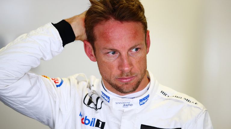 Jenson Button of Great Britain and McLaren Honda in the garage during final practice ahead of the Formula One Grand Prix of Russia GP