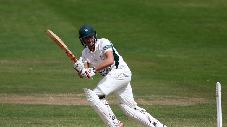 Joe Clarke made a fine century for Worcestershire at Bristol