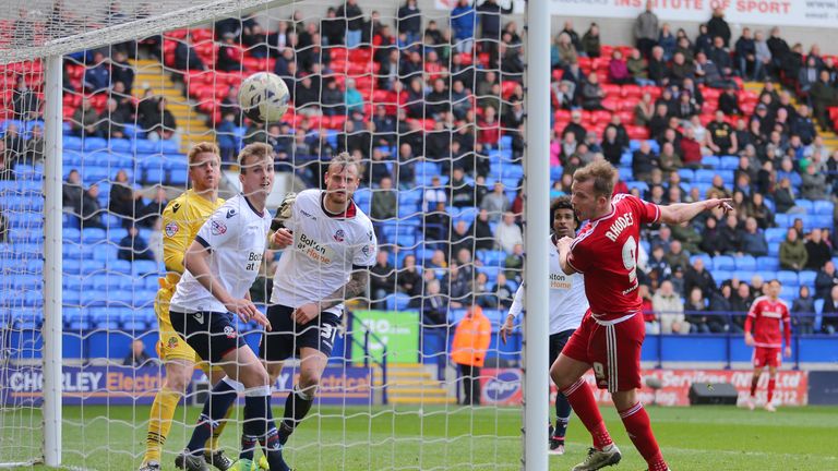 Jordan Rhodes scores Middlesbrough's winner at Bolton