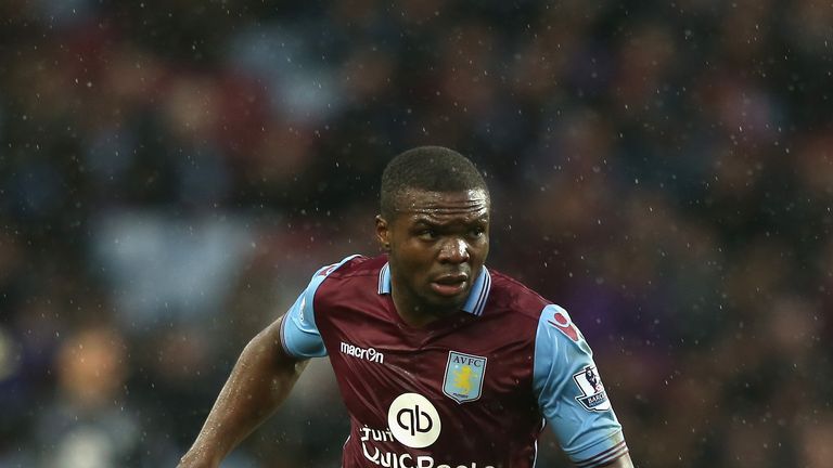 BIRMINGHAM, ENGLAND - FEBRUARY 06:   Jores Okore of Aston Villa in action during the Premier League match between Aston Villa and Norwich City
