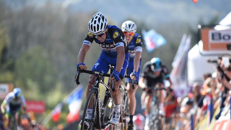 Julien Alaphilippe in the 2016 Fleche Walloinne