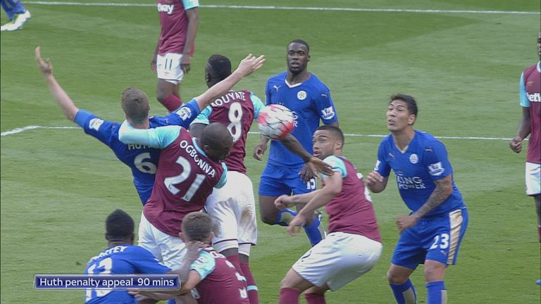 Leicester West Ham penalty