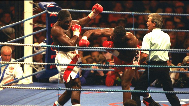 Frank Bruno v Lennox Lewis