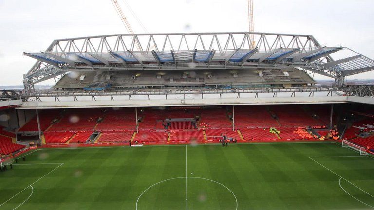 Liverpool's main stand is taking shape