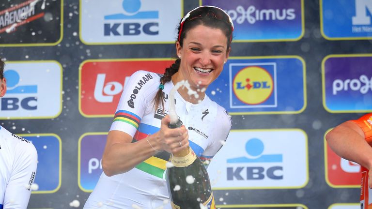 Lizzie Armitstead during the 100th edition of the Tour of Flanders 