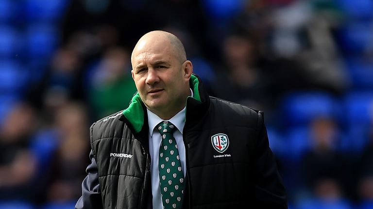 London Irish head coach Tom Coventry