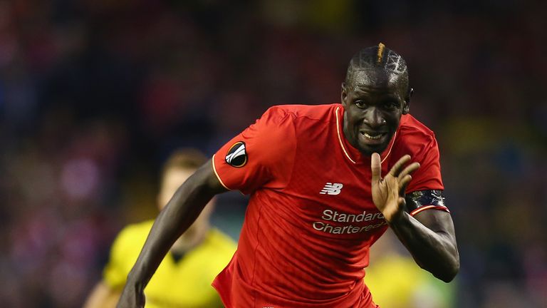 Mamadou Sakho of Liverpool in action against Dortmund