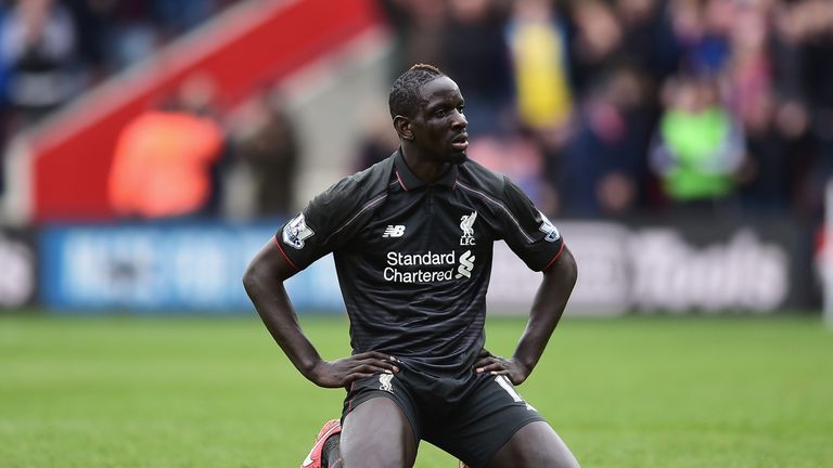 Mamadou Sakho struggled as Liverpool let a two-goal lead slip against Southampton