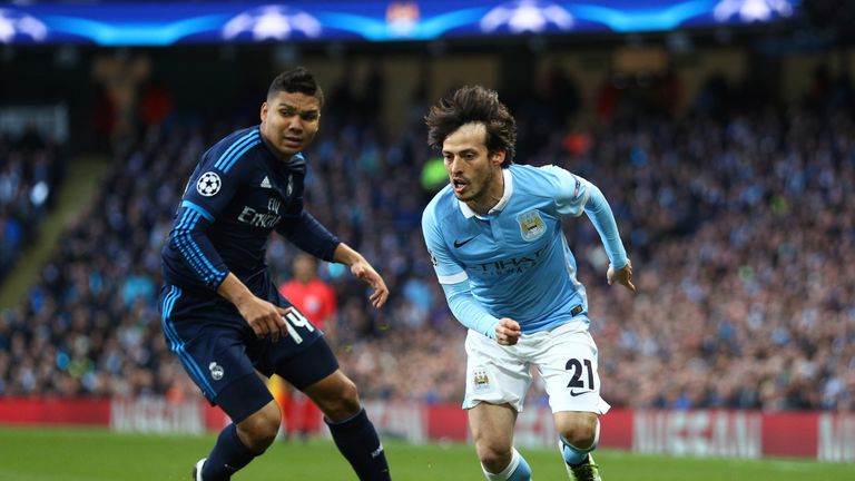 David Silva finds space for Manchester City
