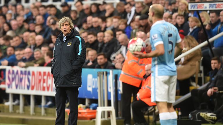 Manuel Pellegrini and Pablo Zabaleta