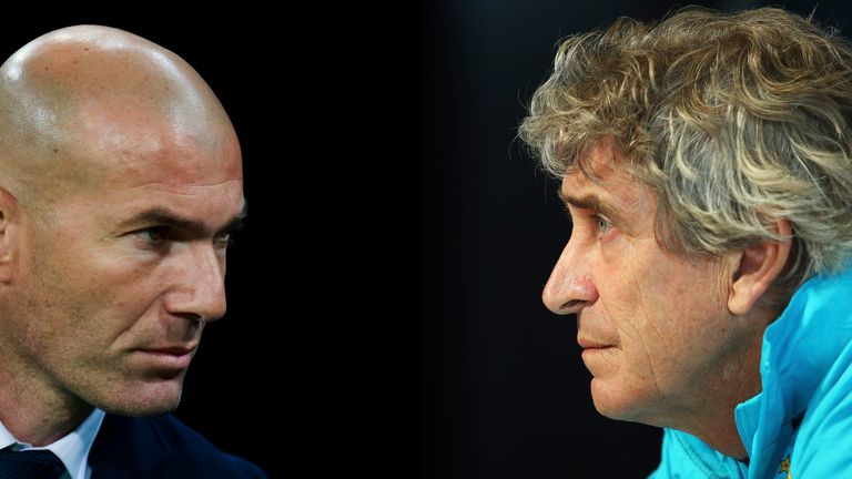 Pellegrini will go head-to-head with Zinedine Zidane on Tuesday night