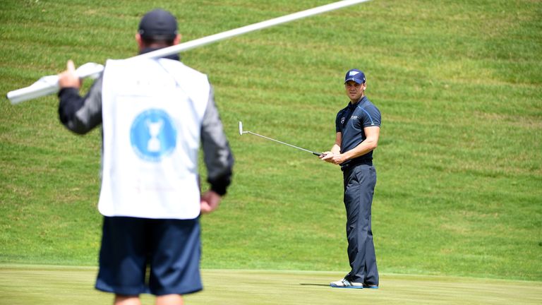 Martin Kaymer of Germany in action during the pro-am event prior to the Open de Espana at Real Club Valderrama