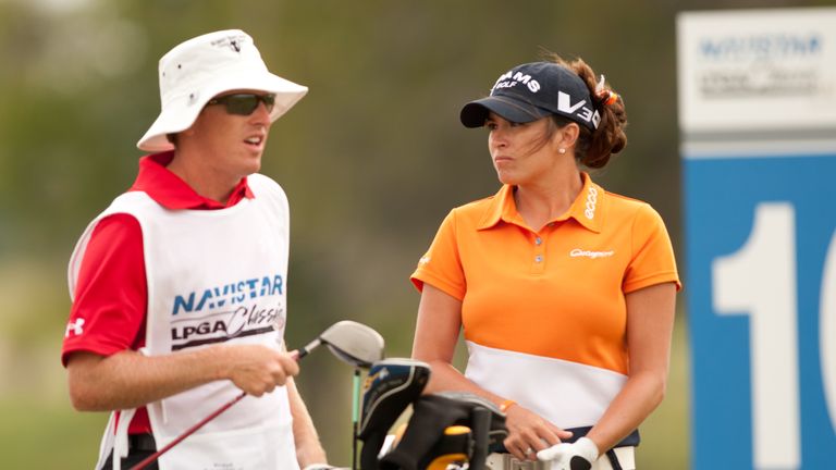 Martin caddied for Gerina at the Navistar LPGA Classic in 2011