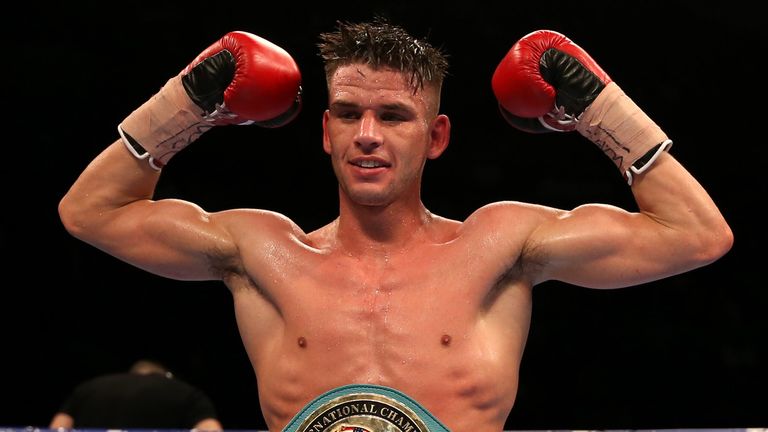 Martin Ward celebrates beating Ruddy Encarnacion 