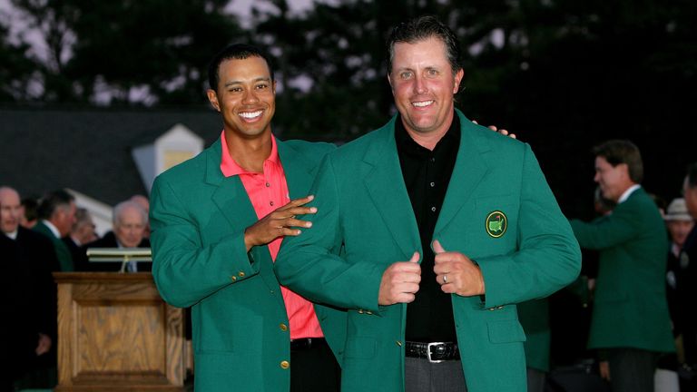 Phil Mickelson and Tiger Woods: Masters 2006