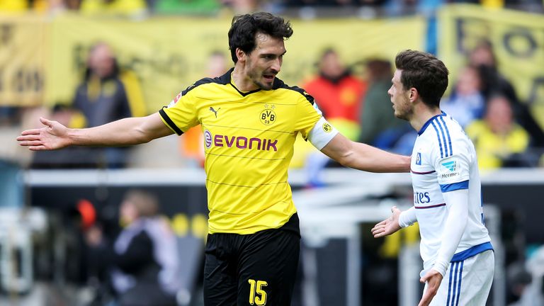 Mats Hummels during the Bundesliga match between Borussia Dortmund and Hamburger SV