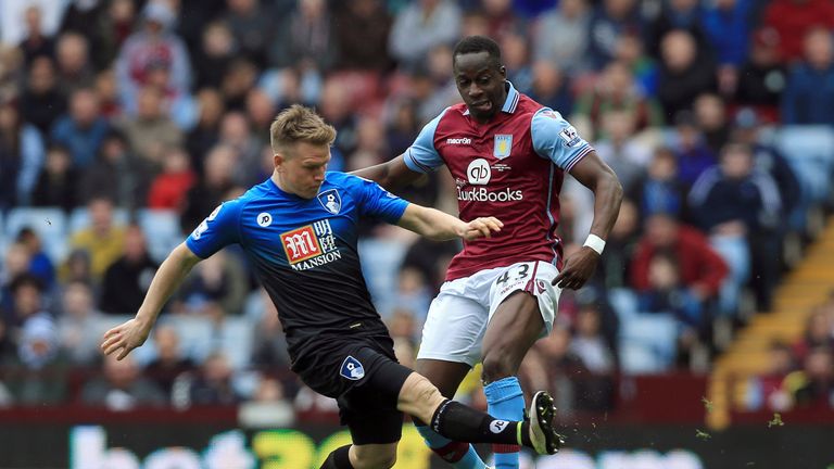 Matt Ritchie gets the ball away from Aly Cissokho