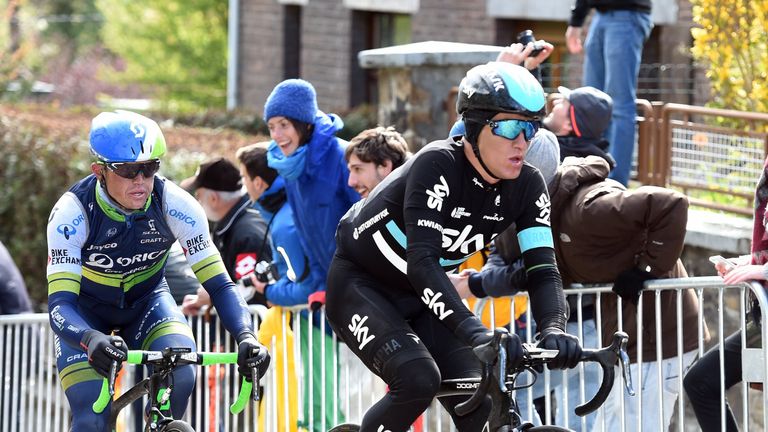 Michal Kwiatwkowski in the 2016 Liege-Bastogne-Liege