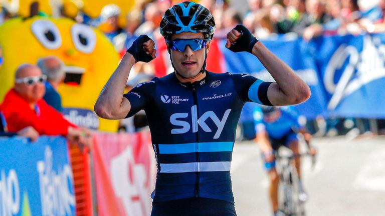 Mikel Landa wins Stage 2 of the 2016 Giro del Trentino