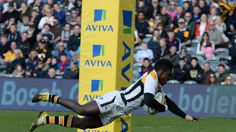 Christian Wade has scored 12 tries so far this Premiership season